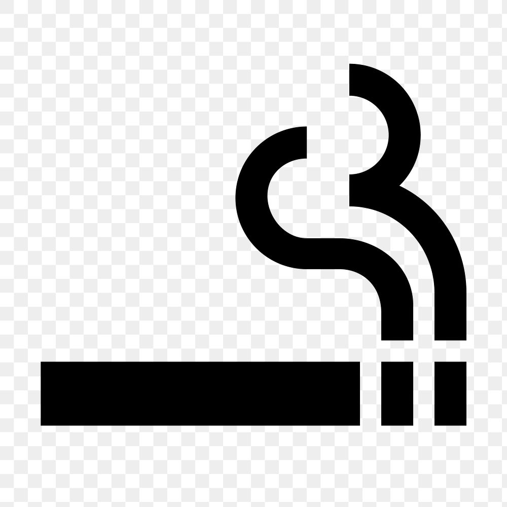 Smoking area icon png, transparent background