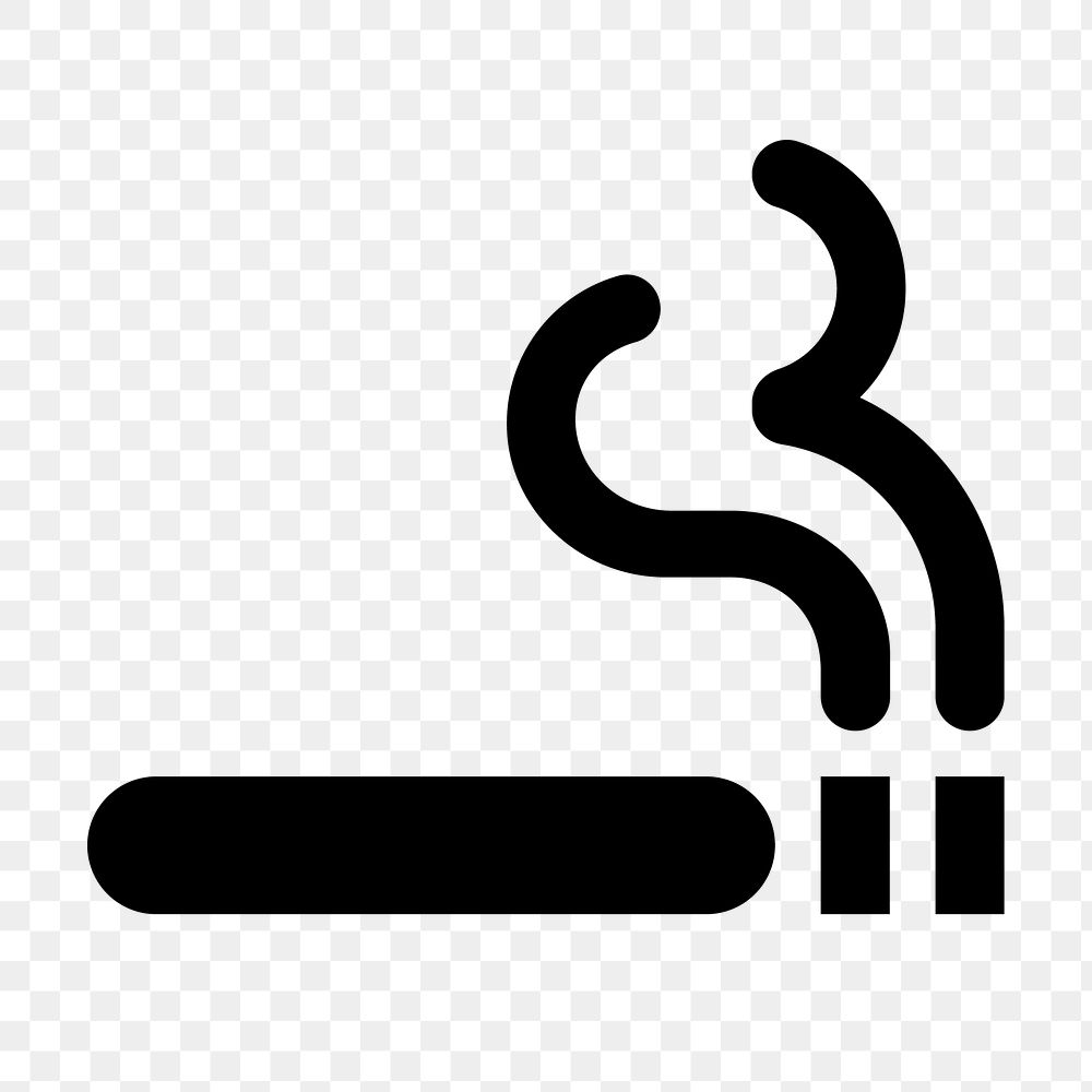 Smoking area icon png, transparent background