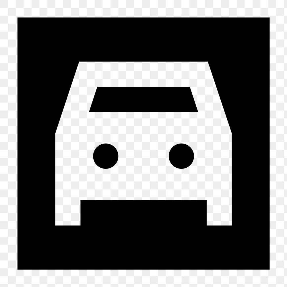 Png truck  icon collage element, transparent background