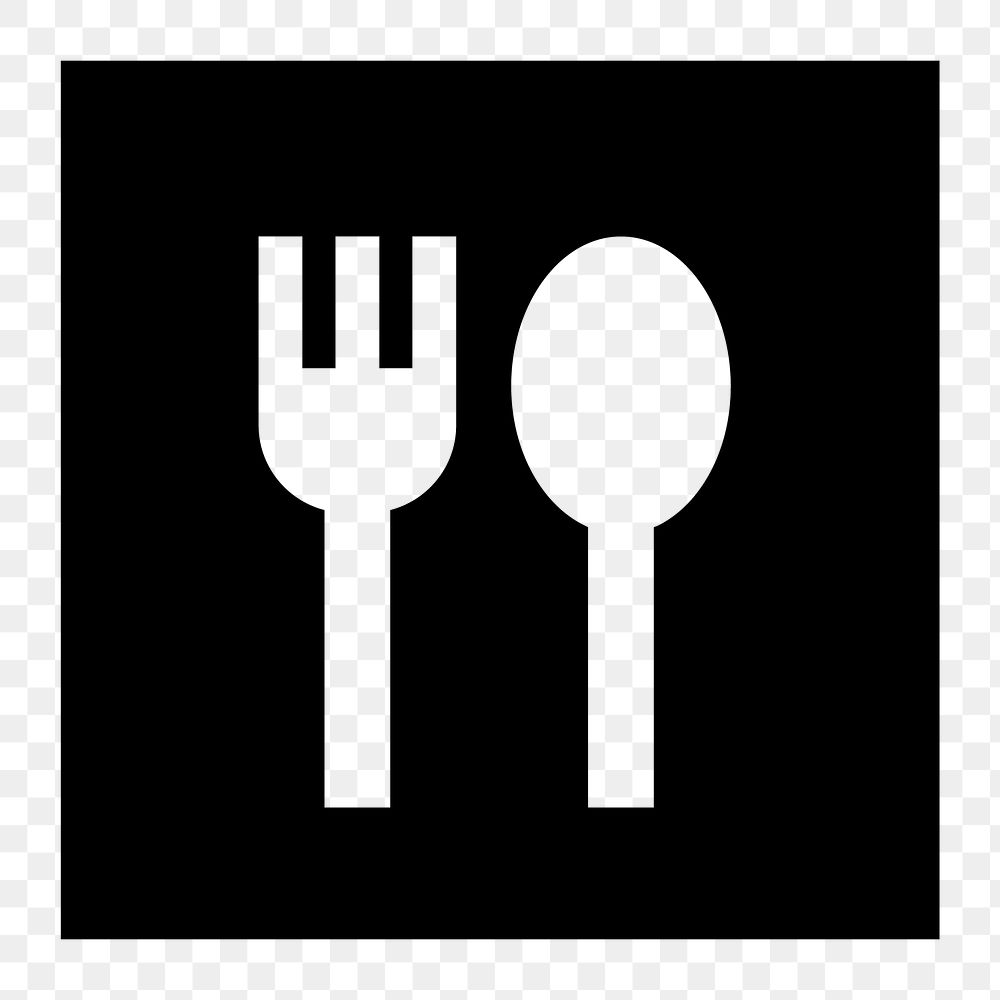 Png canteen  icon collage element, transparent background