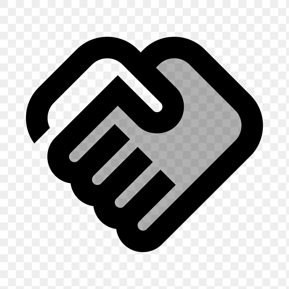 PNG handshake flat icon, transparent background