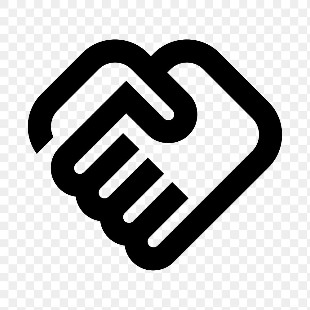 PNG handshake flat icon, transparent background