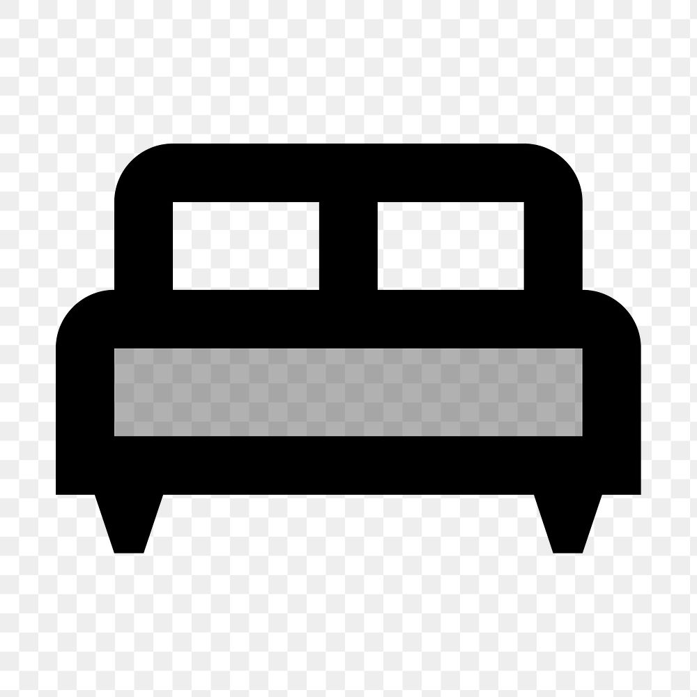 PNG bed flat icon, transparent background