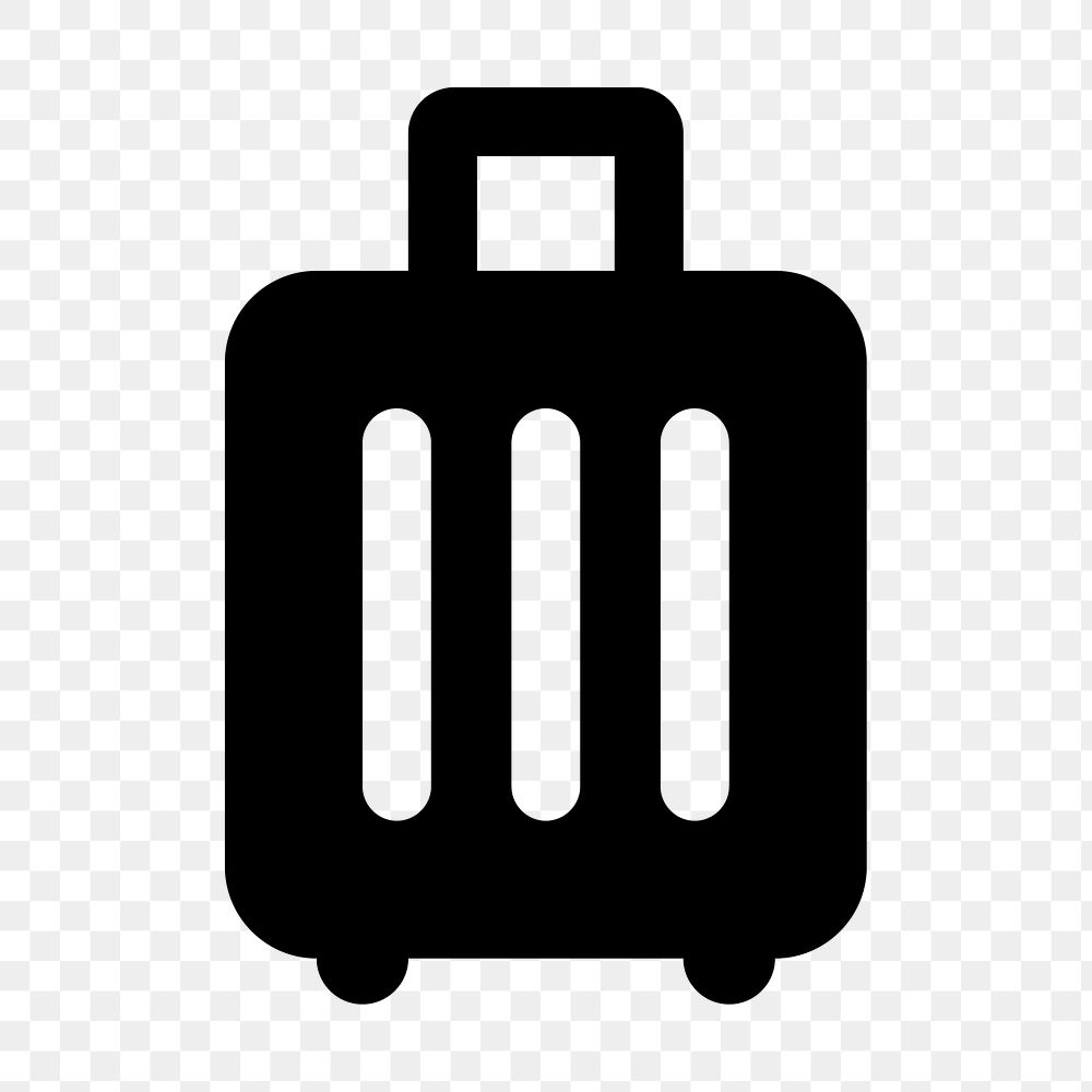 PNG luggage flat icon, transparent background