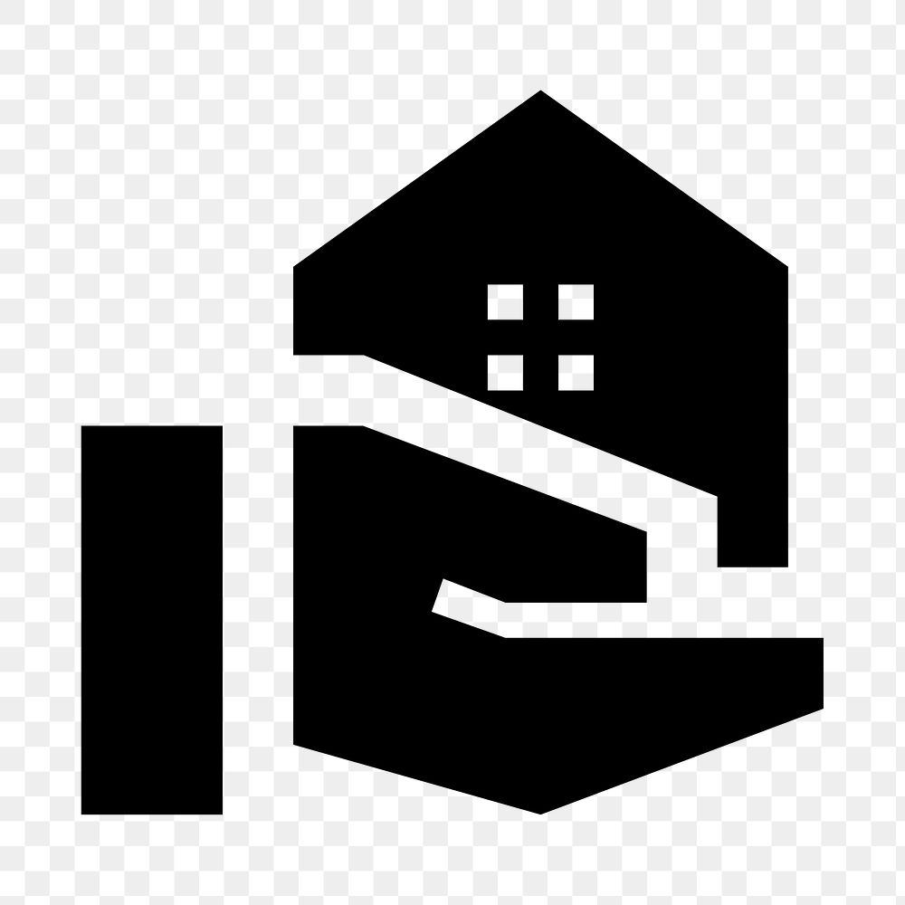 PNG real estate flat icon, transparent background