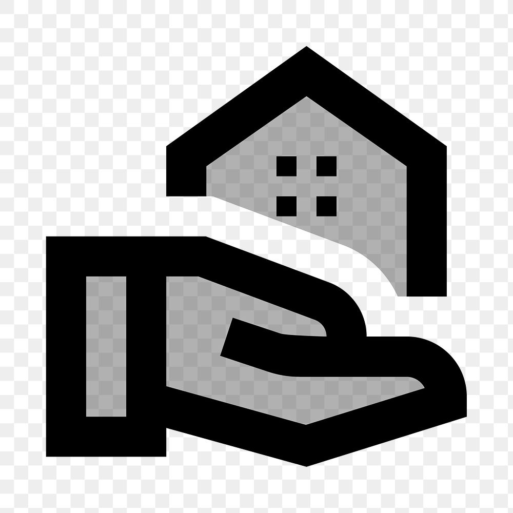 PNG real estate flat icon, transparent background