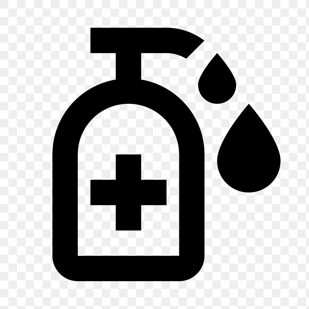 PNG sanitizer flat icon, transparent background