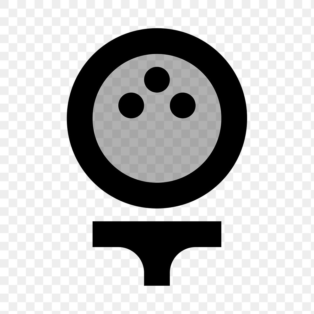 PNG golf ball flat icon, transparent background
