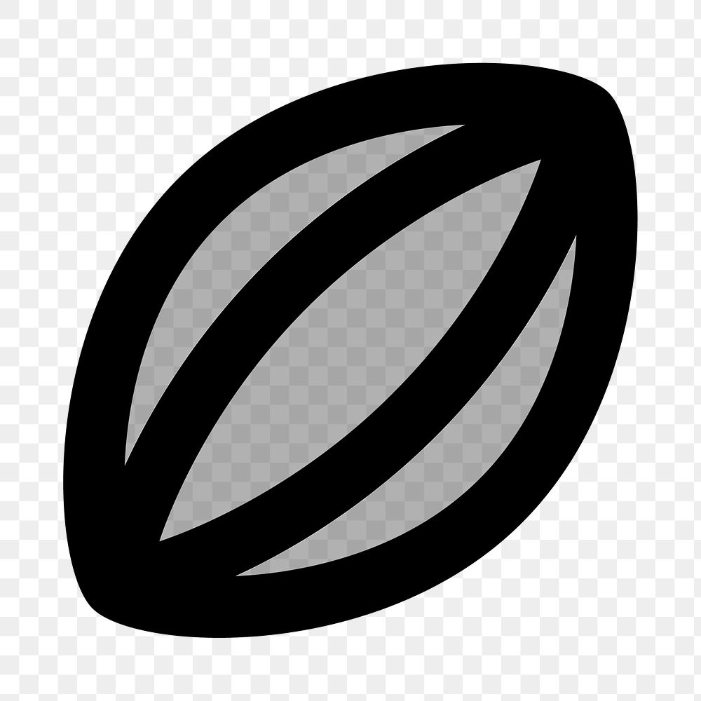 PNG rugby ball flat icon, transparent background