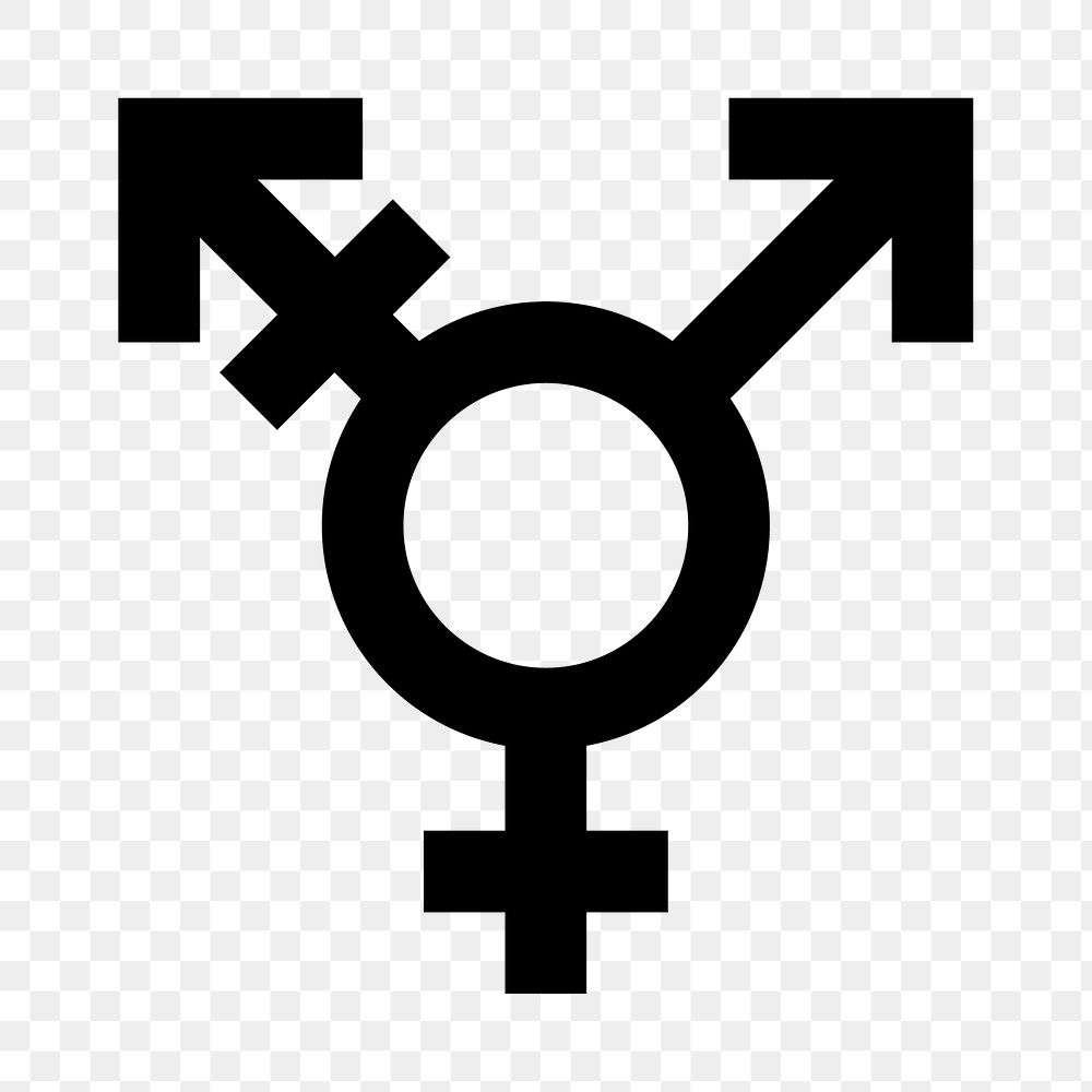 PNG transgender flat icon, transparent background