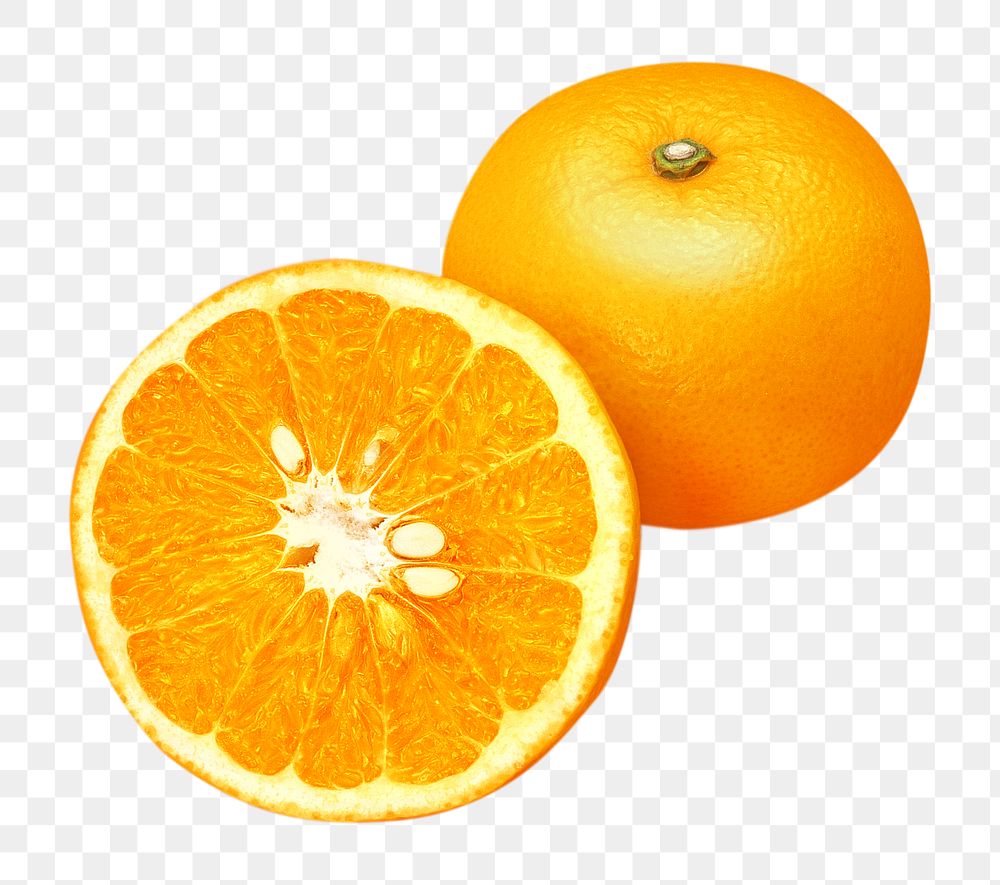 Orange fruit png, transparent background