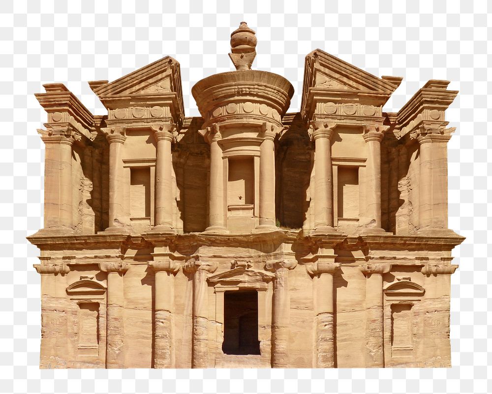 Png city of Petra, Jordan, transparent background