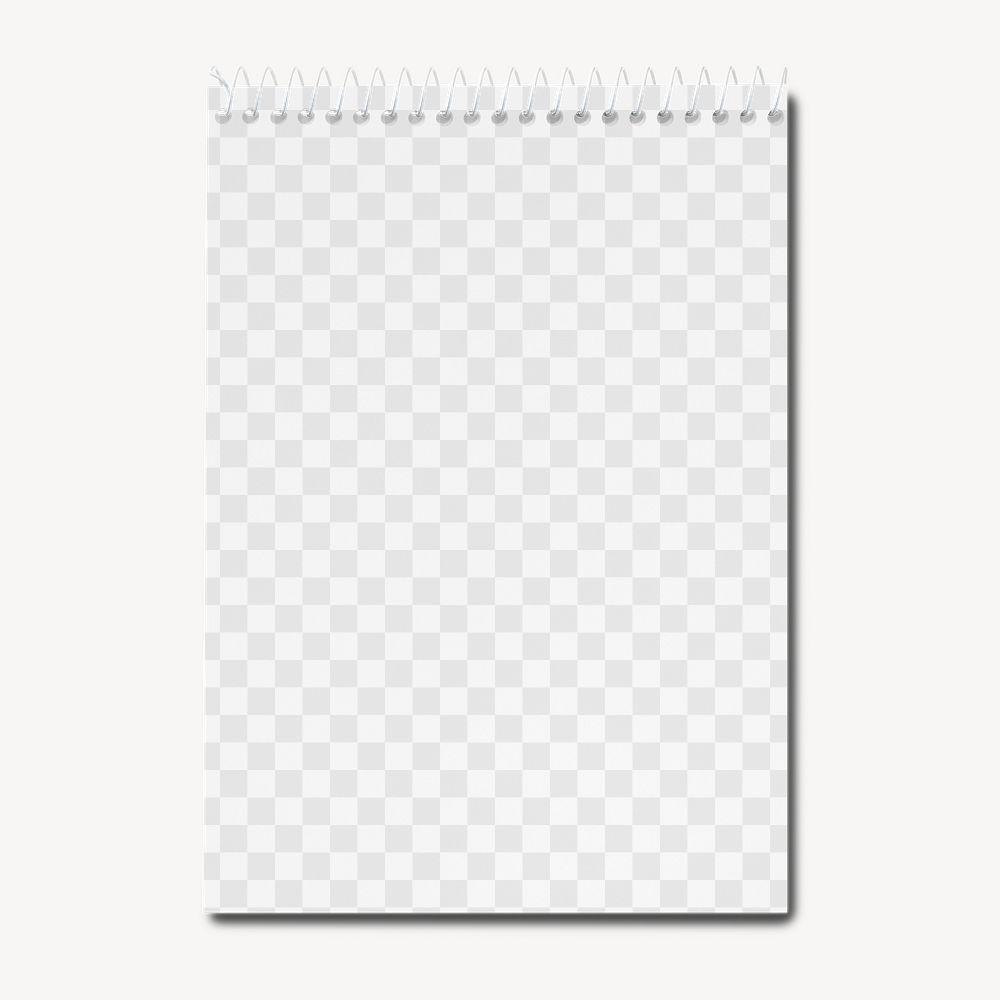 Open book page png mockup, transparent design