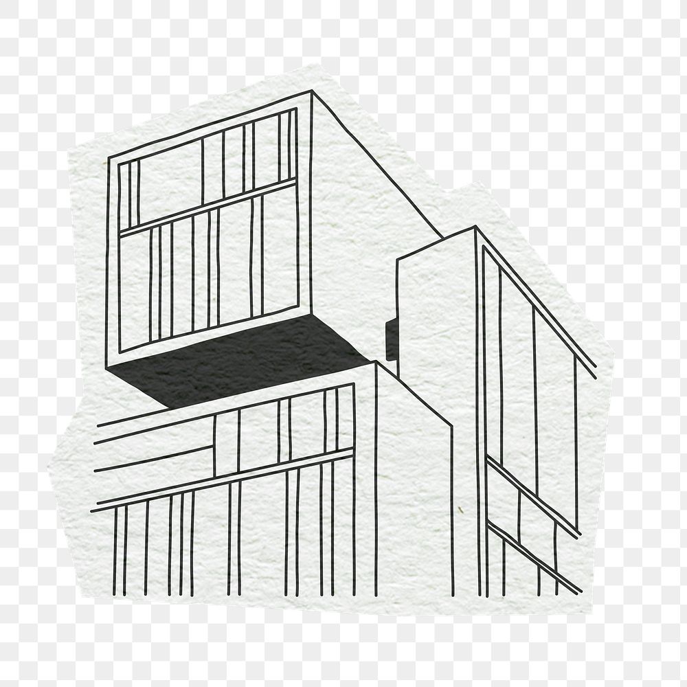 PNG Office building, architecture, line art illustration, transparent background