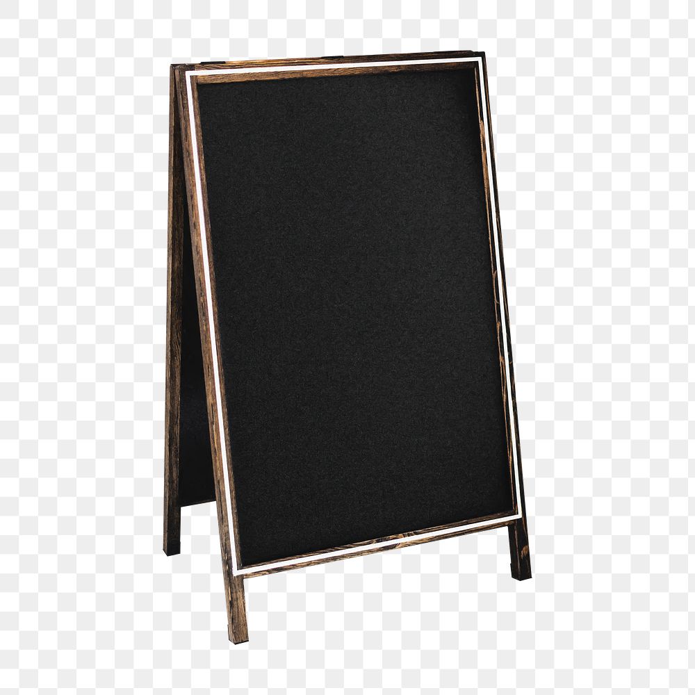 A-frame sign png, transparent background