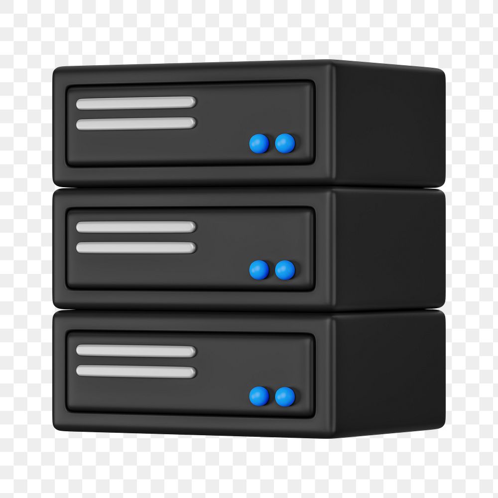 PNG 3D computer drives, element illustration, transparent background