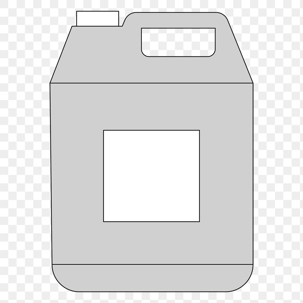 Png gallon cleaning bottle illustration, transparent background