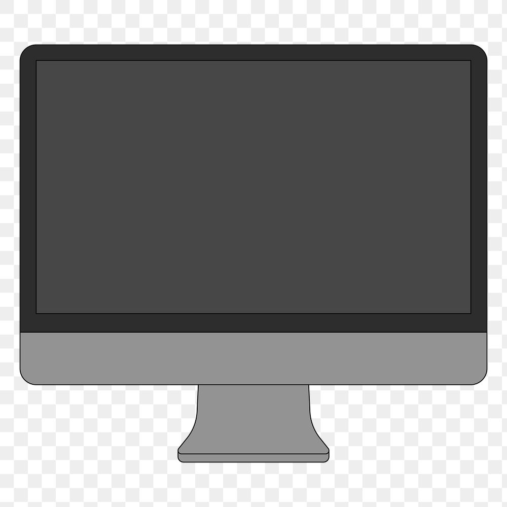 PNG Computer desktop, flat digital device illustration, transparent background