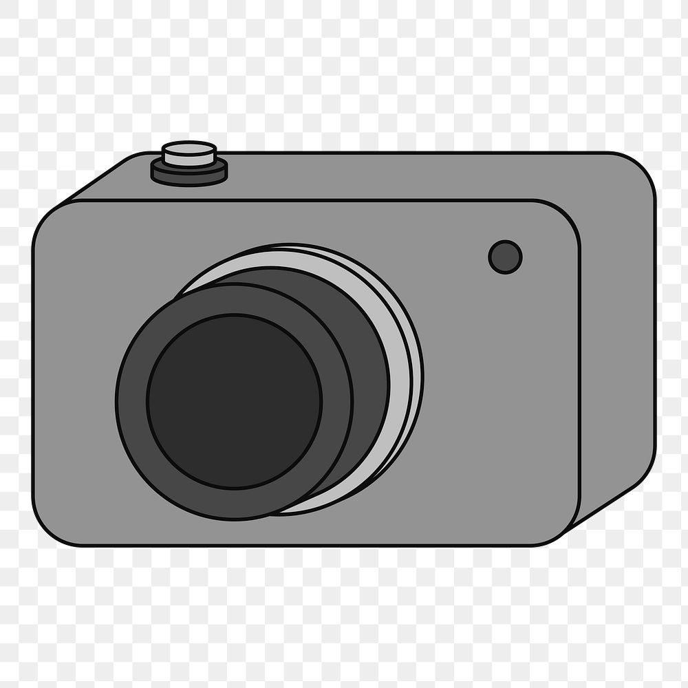 PNG Camera, flat digital device illustration, transparent background