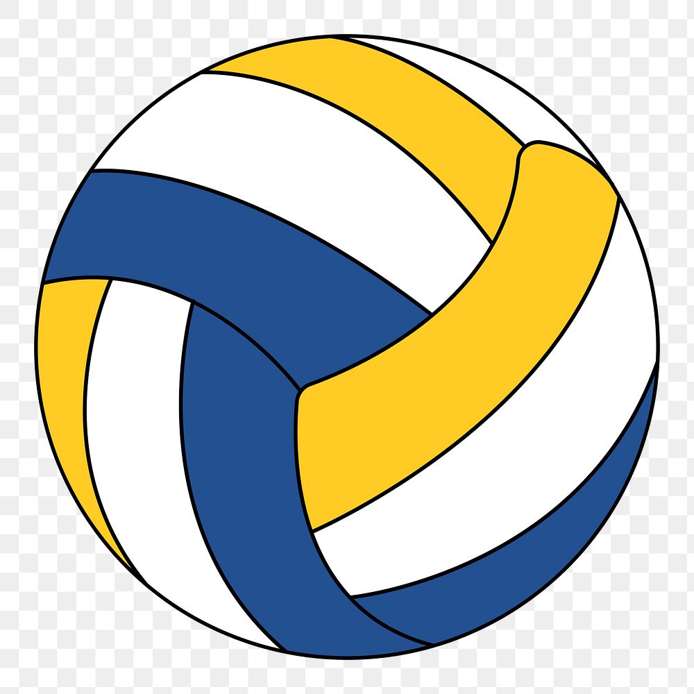 Png volleyball ball illustration, transparent background