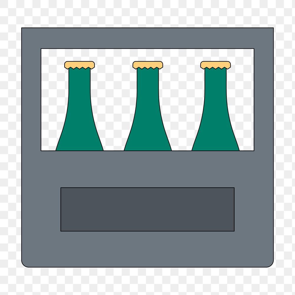 PNG Beer bottle container, alcoholic drink illustration, transparent background