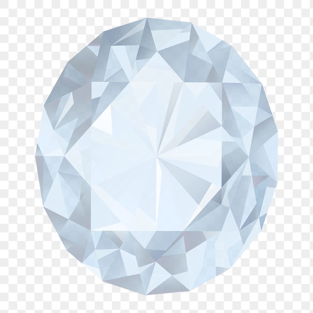 Diamond, transparent background