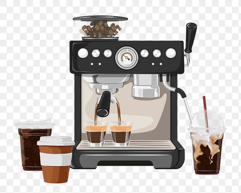 Coffee shop png, transparent background