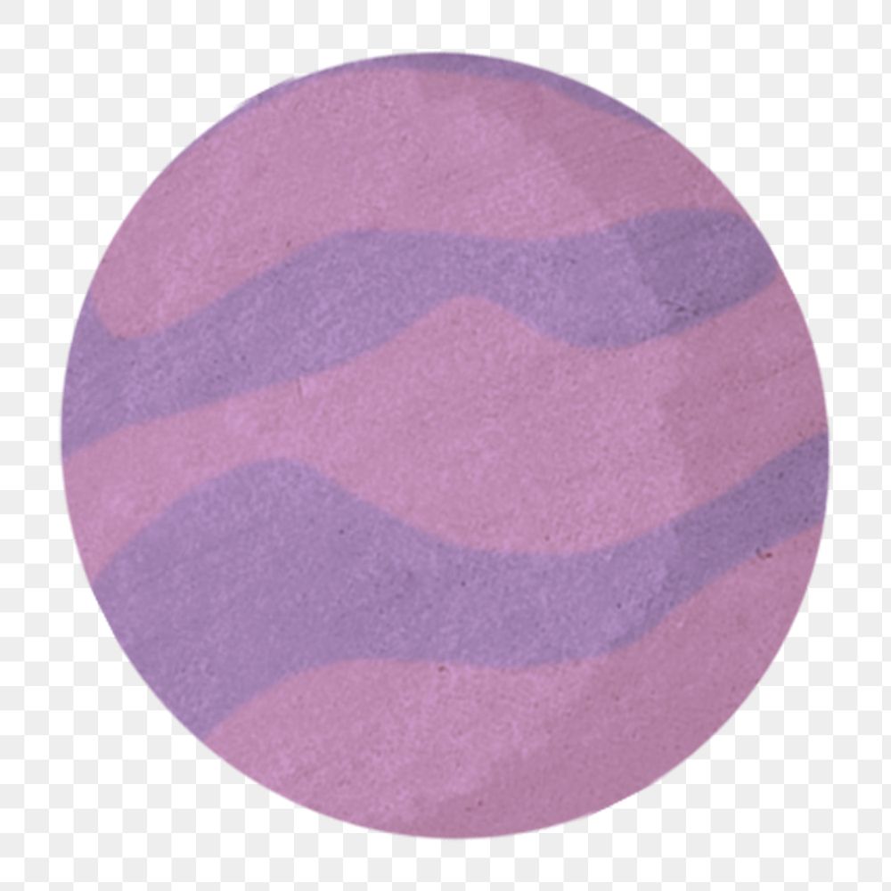 Planet Neptune png, galaxy paper craft element, transparent background