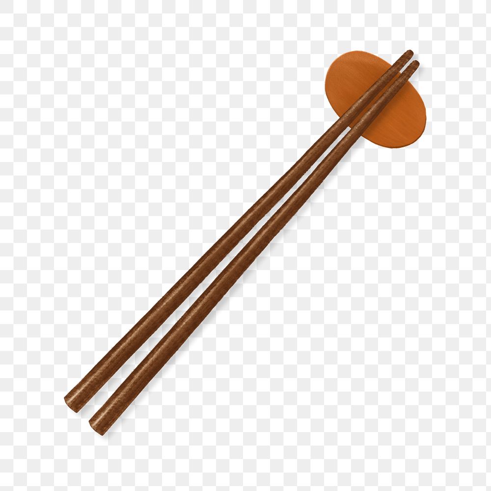 Chopsticks png, Asian utensil illustration, transparent background