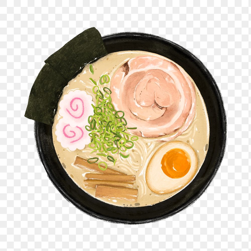 PNG Ramen noodle, Japanese  food illustration, transparent background