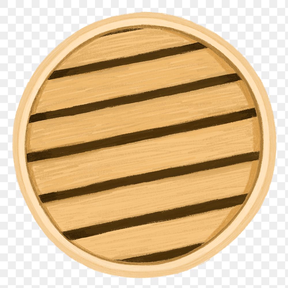 PNG Dim sum bamboo basket, object illustration, transparent background