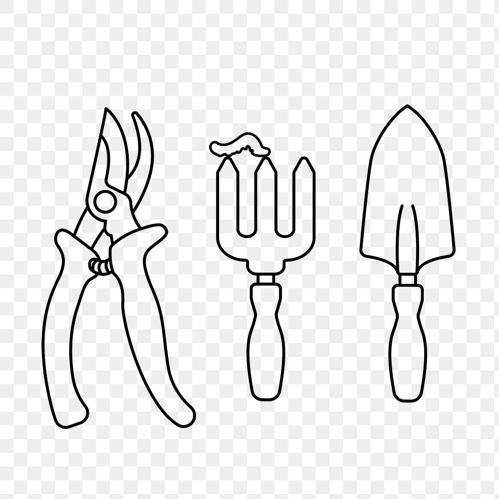 tool clipart black and white