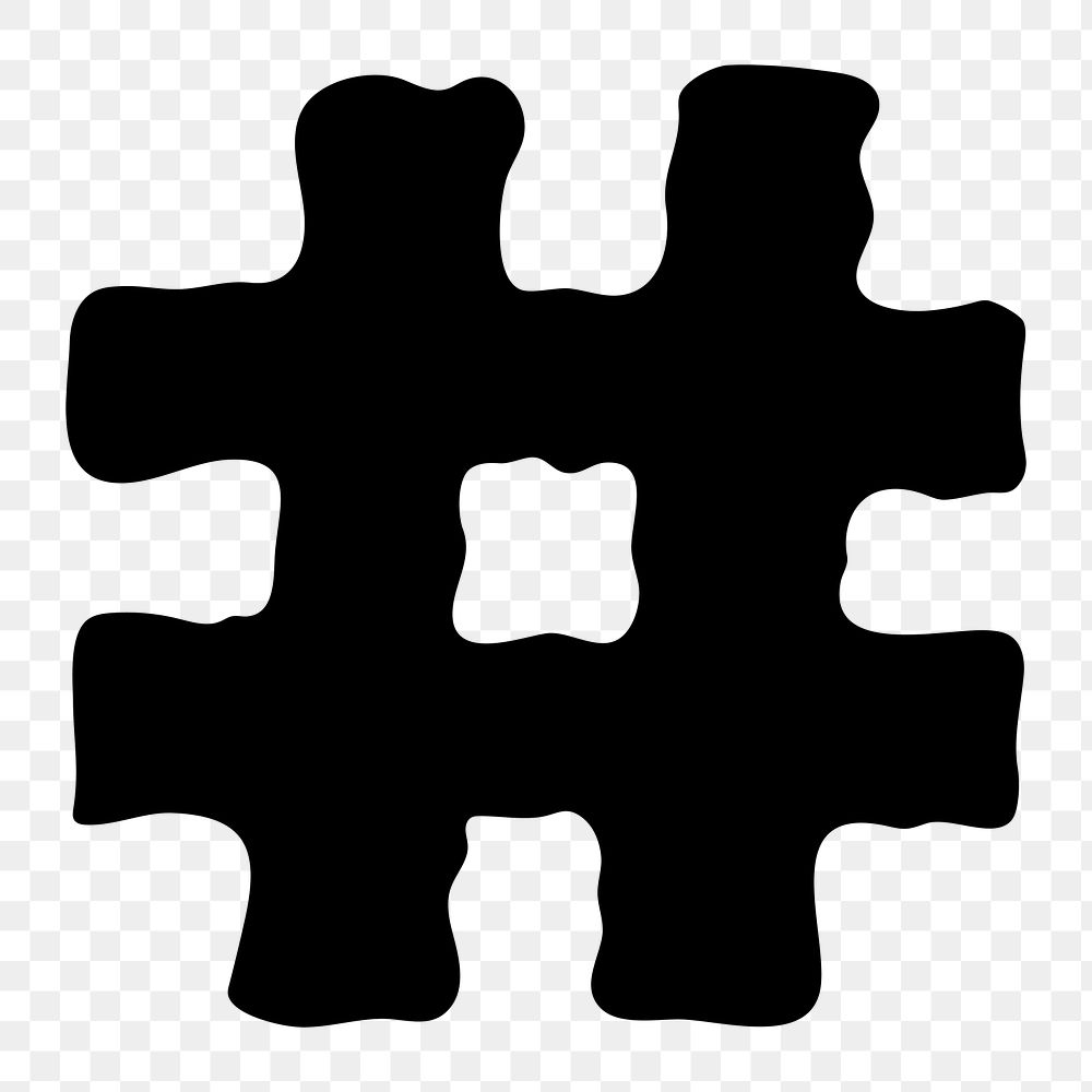 PNG Hashtag sign, distorted symbol, transparent background