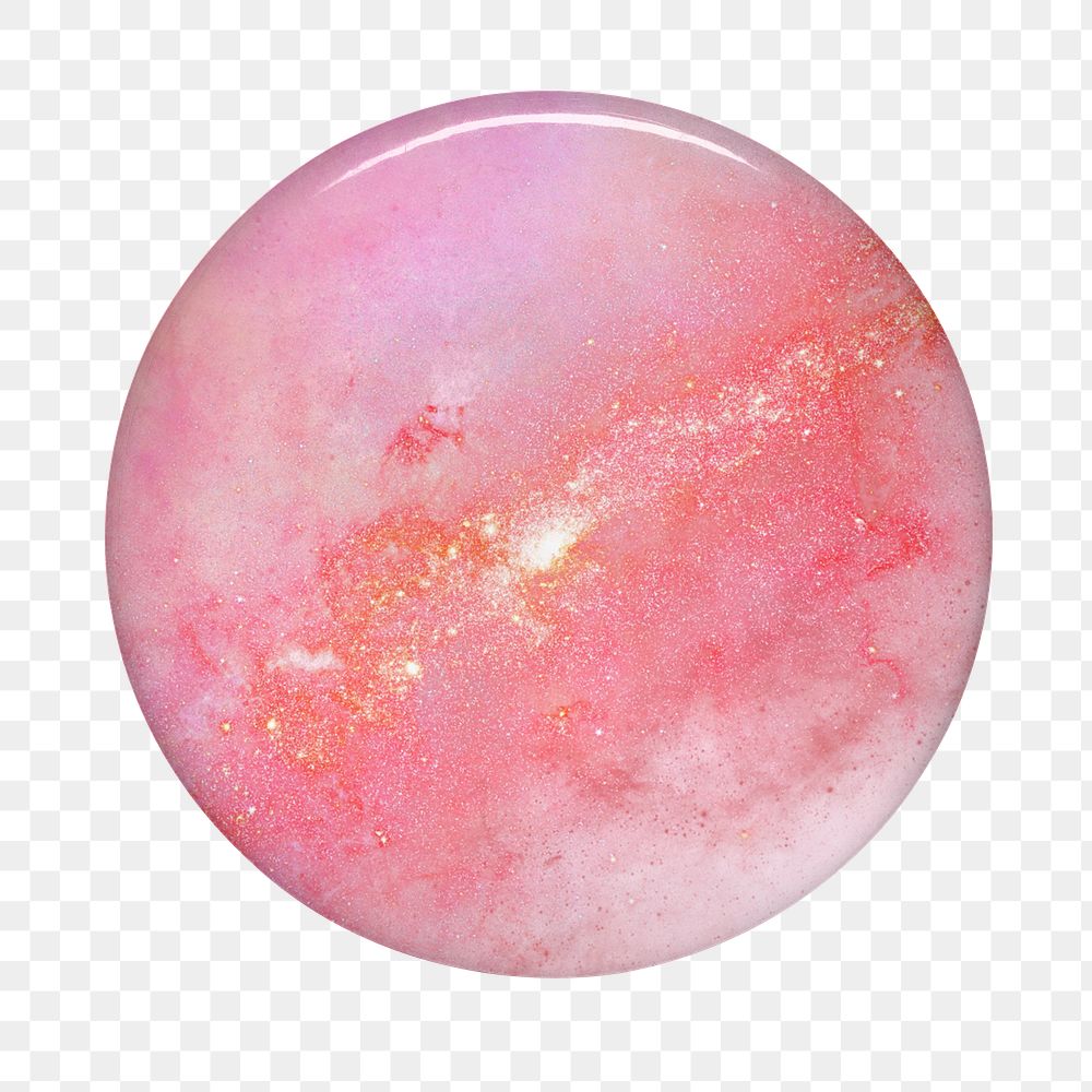 Pink marble png pin, transparent background