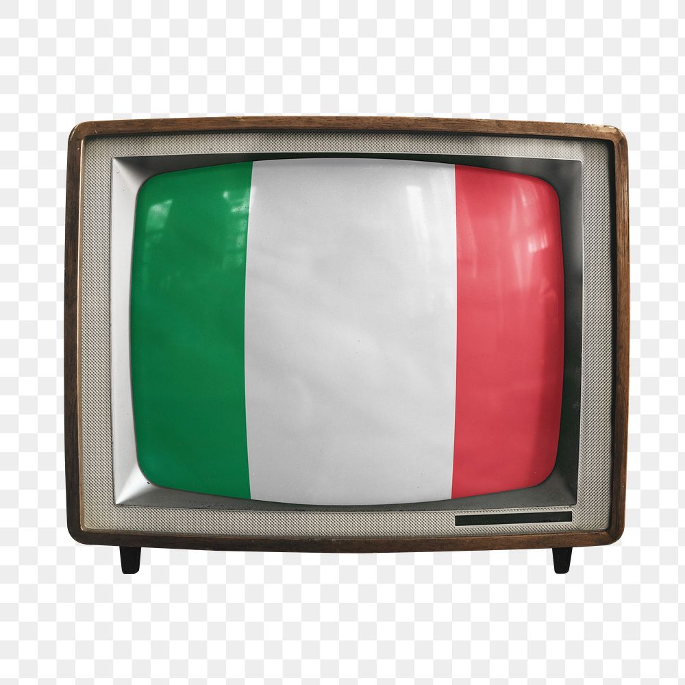 Png Italy flag TV, transparent background