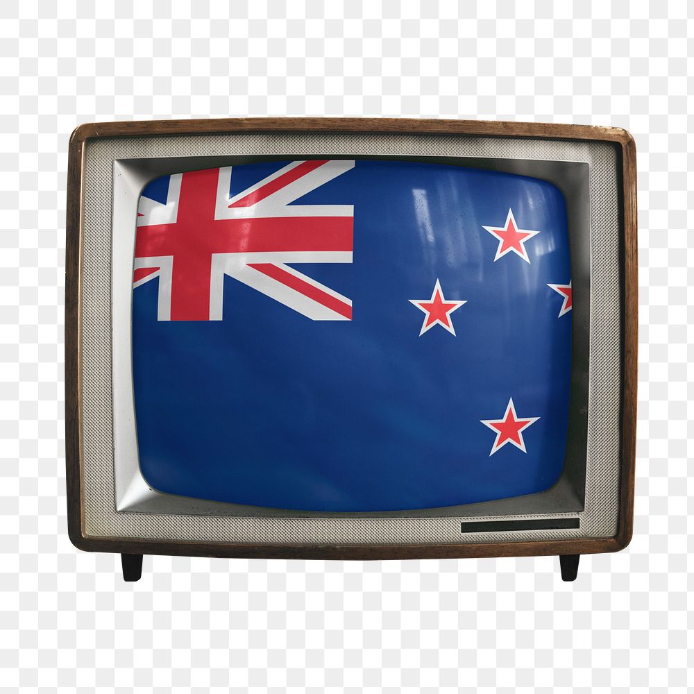 Png New Zealand flag TV, transparent background