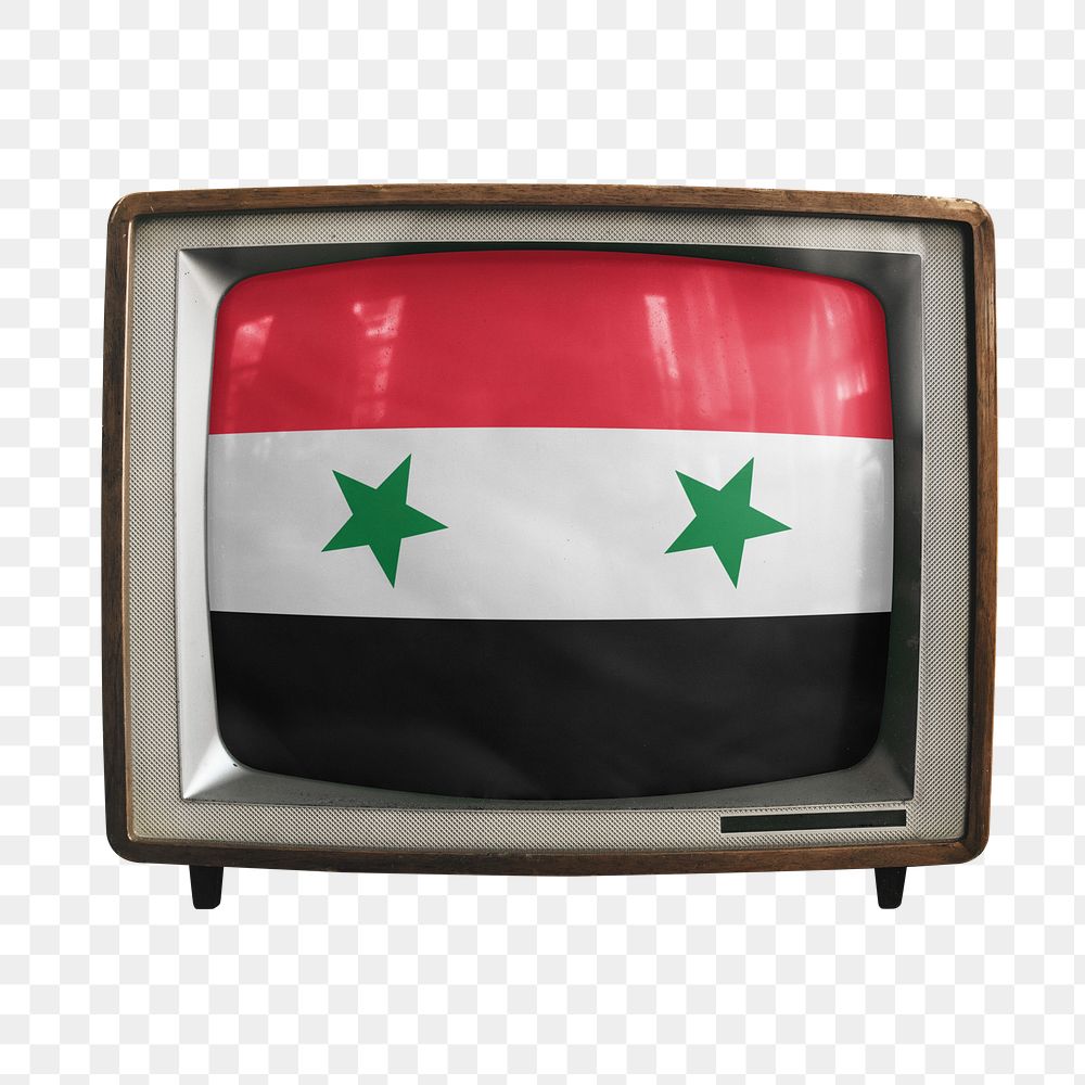 Png TV Syria flag, transparent background