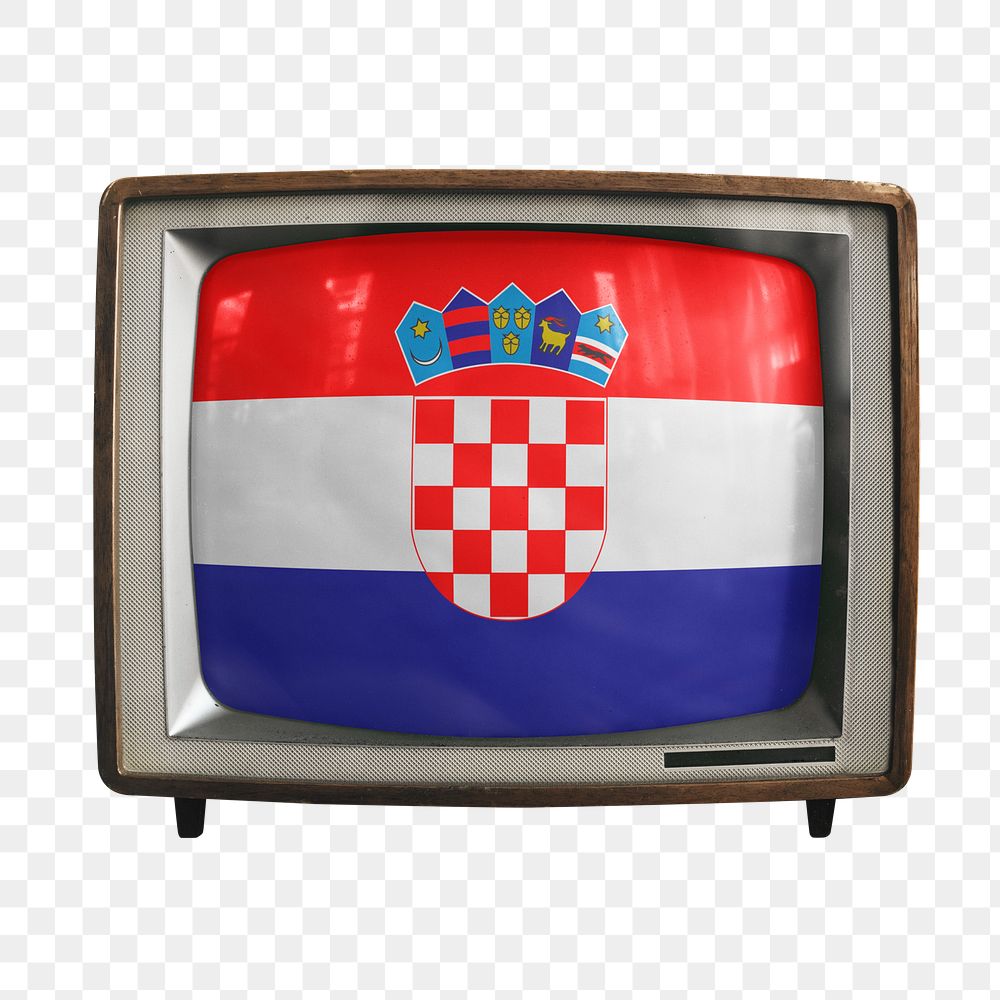 Png TV Croatia flag news, transparent background