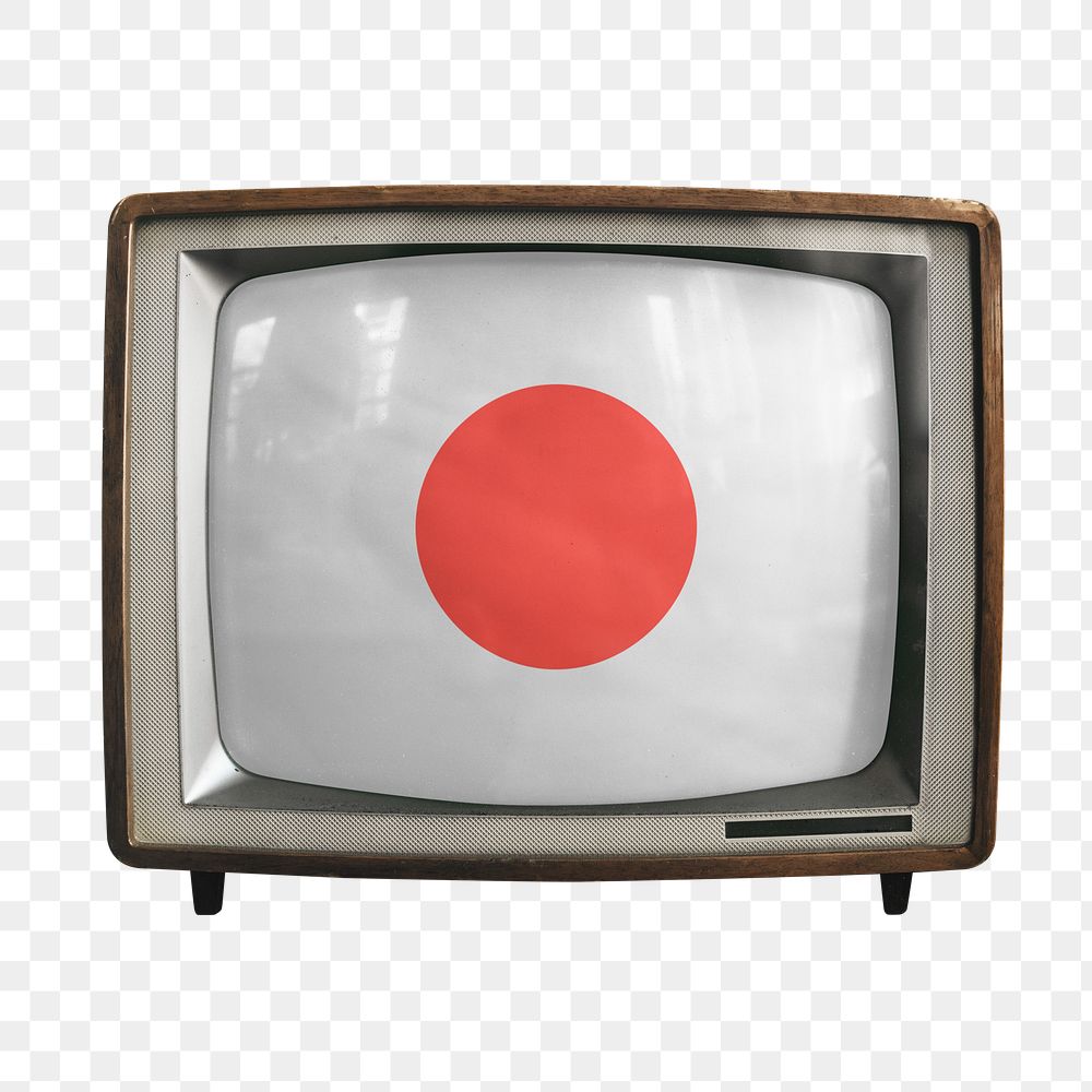 Png Japan TV news flag, transparent background