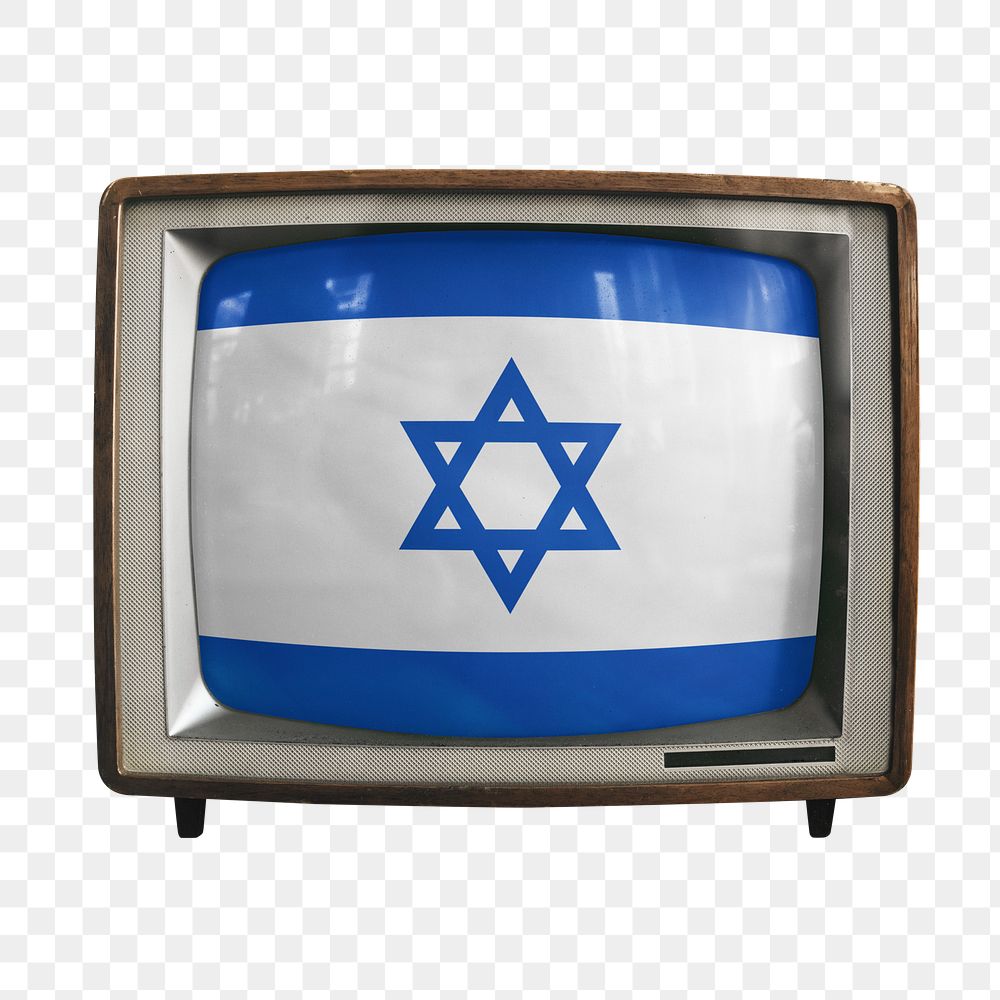 Png Israel TV flag news, transparent background
