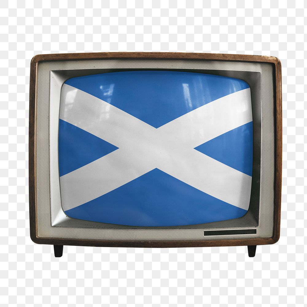 Png TV Scotland flag, transparent background