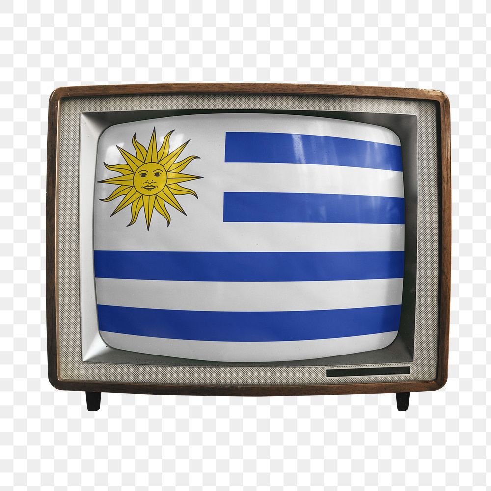 Png TV Uruguay flag, transparent background