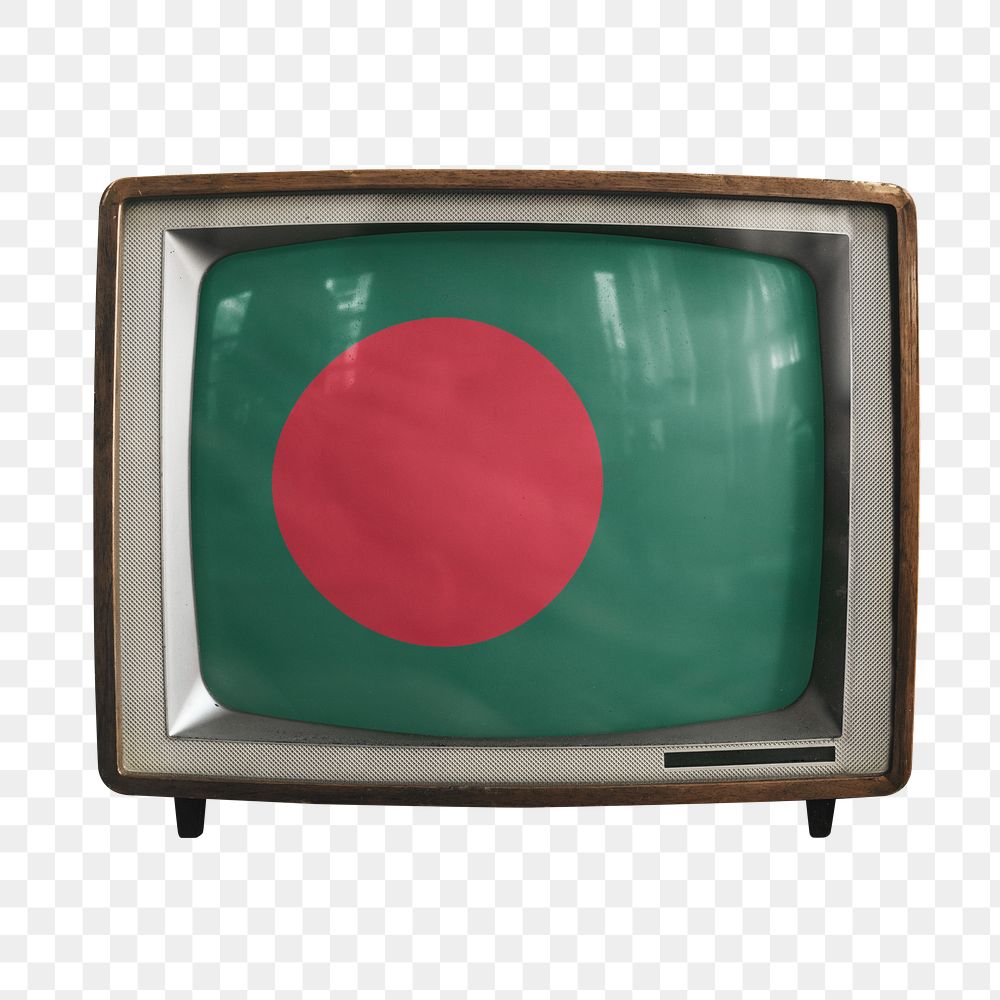 Png TV Bangladesh flag, transparent background