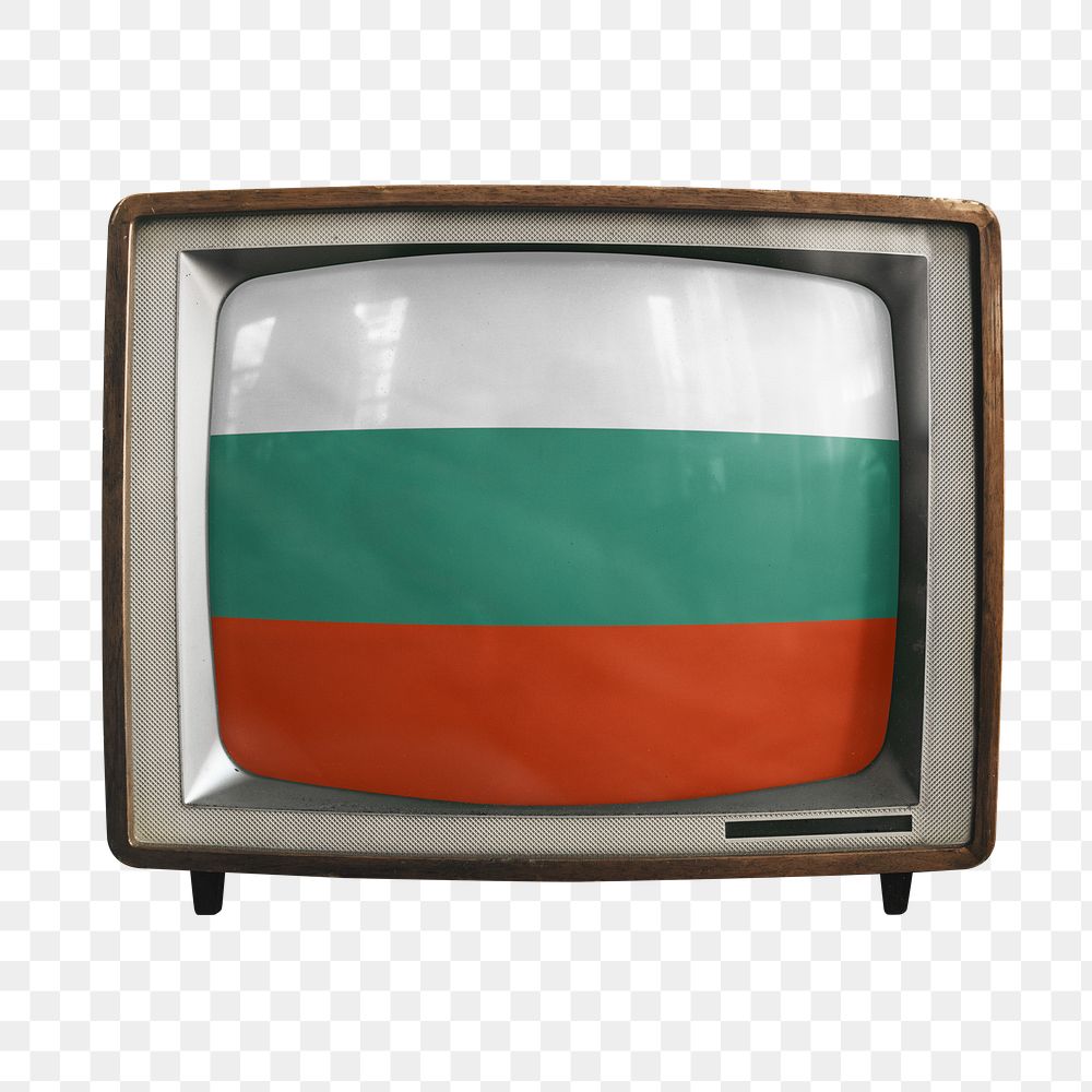 Png TV Bulgaria flag, transparent background