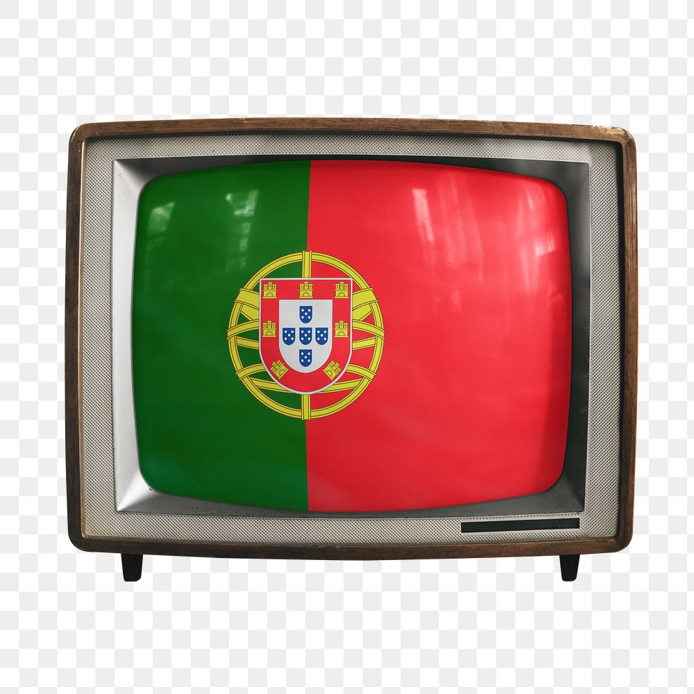 Png TV Portugal flag news, transparent background