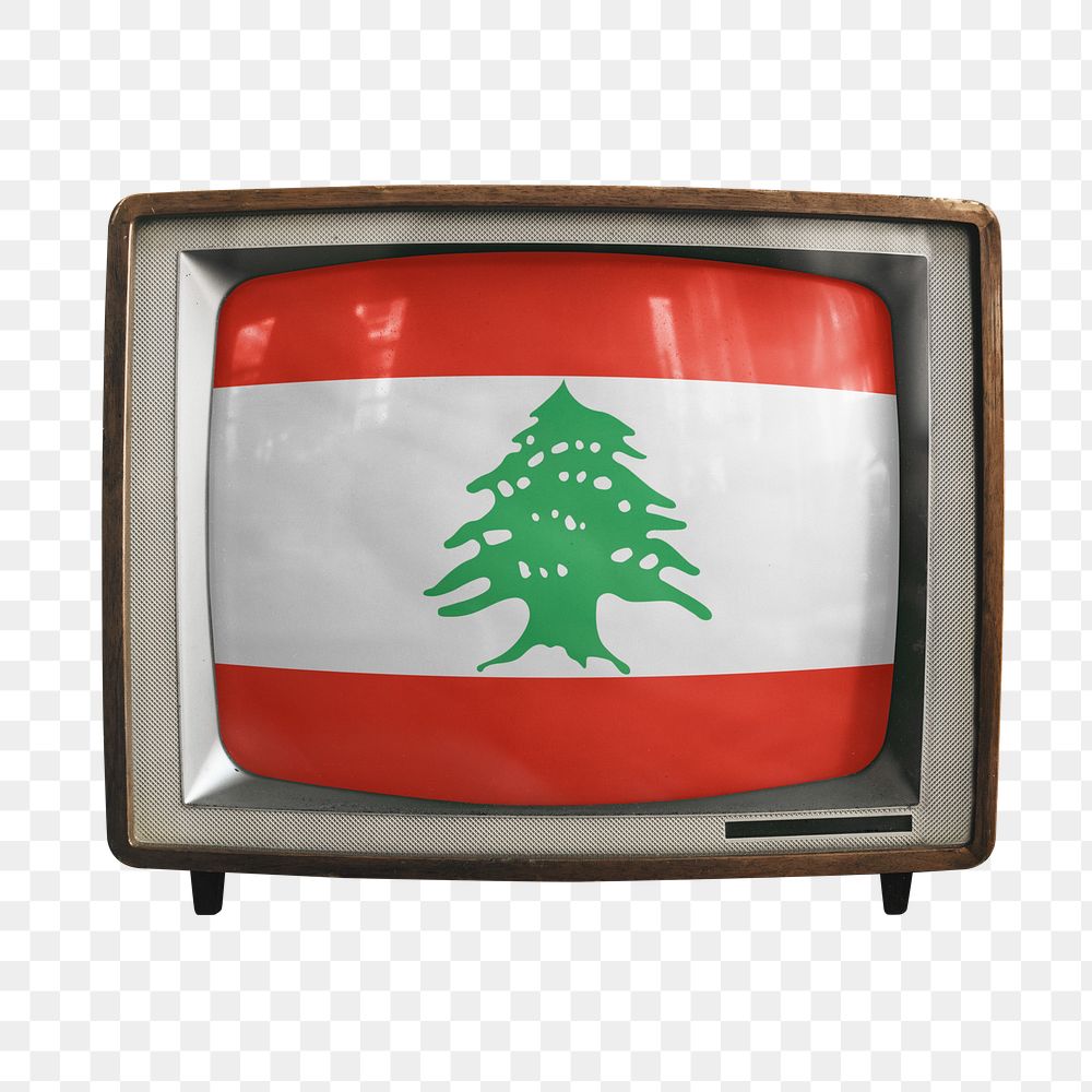 Png TV Lebanon flag, transparent background