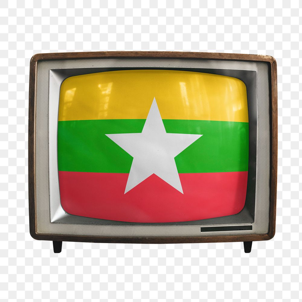 Png TV Myanmar flag, transparent background