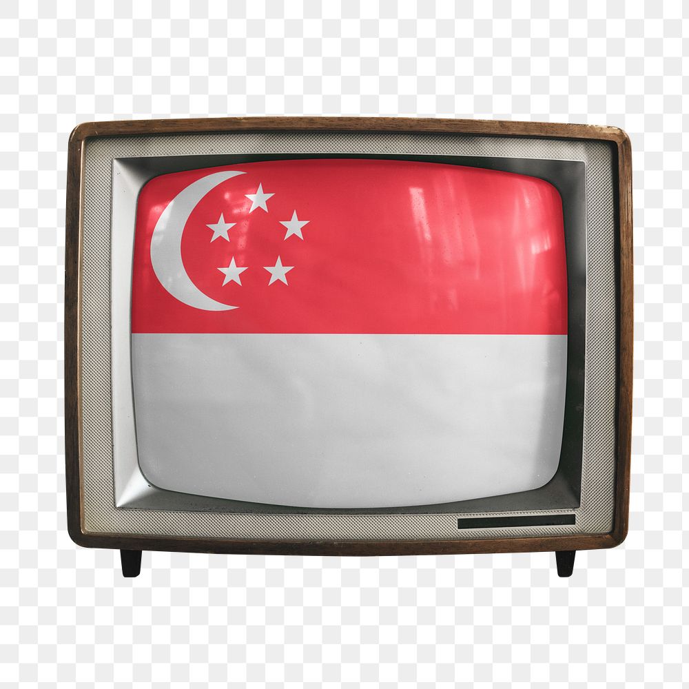 Png Singapore flag TV, transparent background
