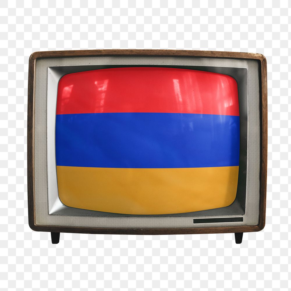 Png TV Armenia flag, transparent background