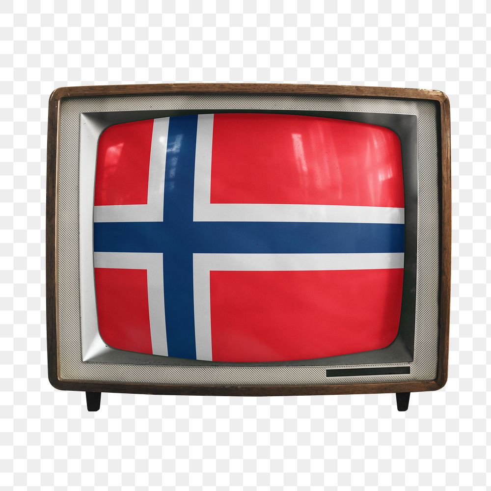 Png TV Norway flag, transparent background